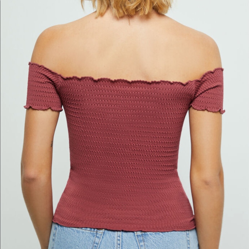 NWT Free People Moulin Ruched Cami Top in Marsala - Picture 4 of 8